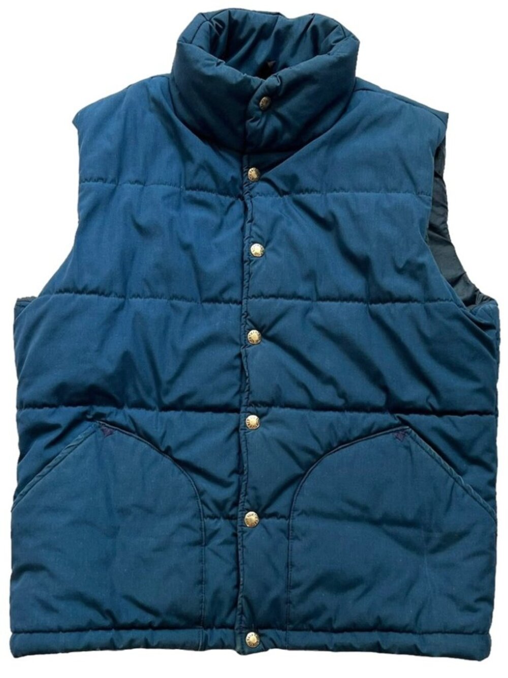 Women’s Vintage North Face Brown Label Navy Blue Puffer Vest Size Medium